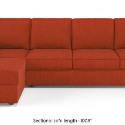 WellFin Sectional Sofa ( Lava Red )