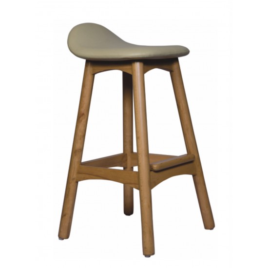 Wooden legs bar stool 