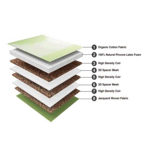 Duroflex Tatva - Non Toxic Natural Latex and Coir Mattress