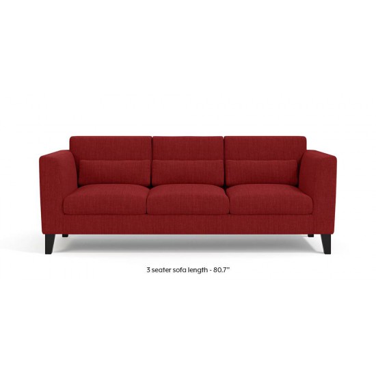 WellFin 3 Seaters Sofa ( Salsa Red )