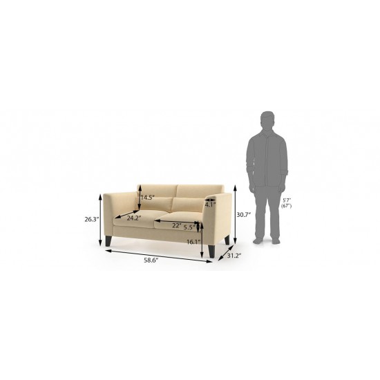 WellFin 2 Seaters Sofa ( cosmic )