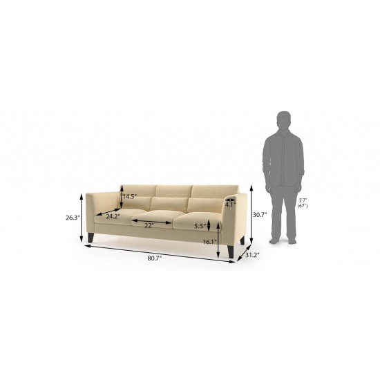 WellFin 3 Seaters Sofa ( pearl )