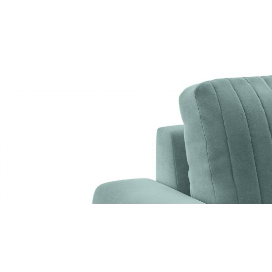 WellFin Granada 2 seaters Sofa (Dusty Turquoise Velvet)