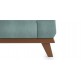 WellFin Granada Single seater Sofa (Dusty Turquoise Velvet)