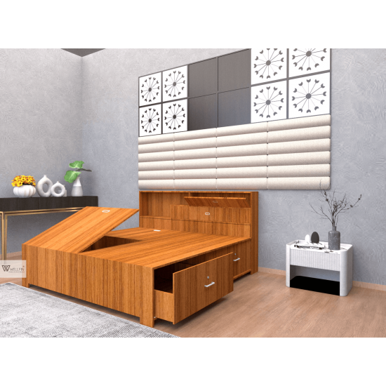 Queen Bed With Storage 2