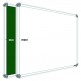 WellFin Non-Magnetic 2x2 Feet Double Sided Both Side Writing one Side White Marker and Reverse Side Chalk Board Surface