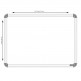 WellFin Writing Board Non Magnetic 1.5x2 Feet Double Sided White Board and Chalk Board Both Side Writing Boards, one Side White Marker and Reverse Side Chalk Board Surface